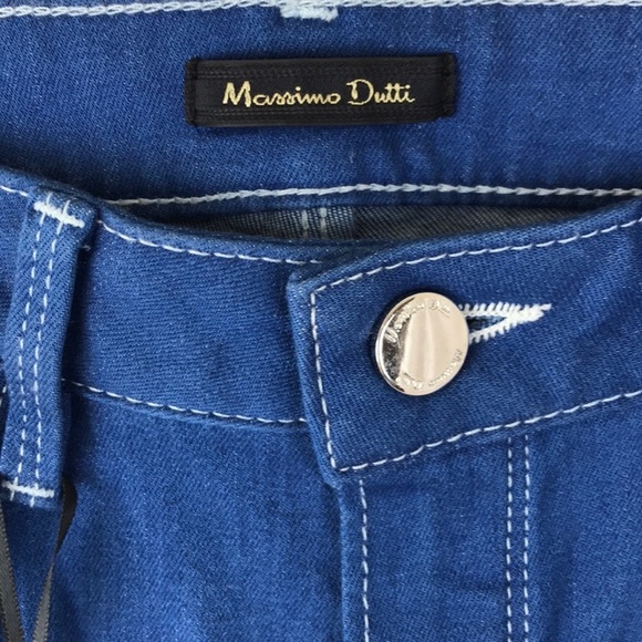 MASSIMO DUTTI |👖Blue High-Rise Stretchy Skinny Jeans - Picture 7 of 8